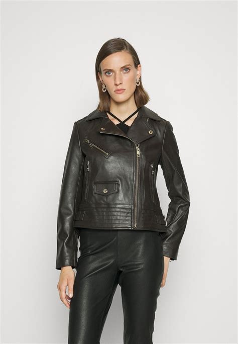 lederjacke michael kors|michael kors winter jacket women.